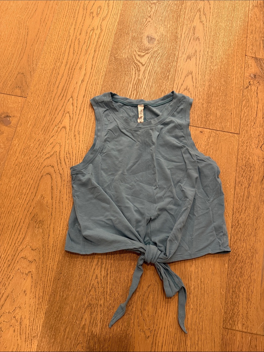 lululemon athletica Blue Tie-Front Tank